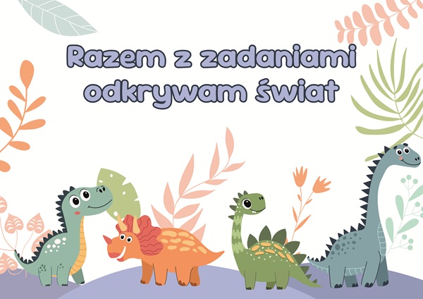 Okładka z dinozaurami — bez imienia