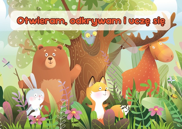 Okładka leśna „Otwieram, odkrywam" — bez imienia