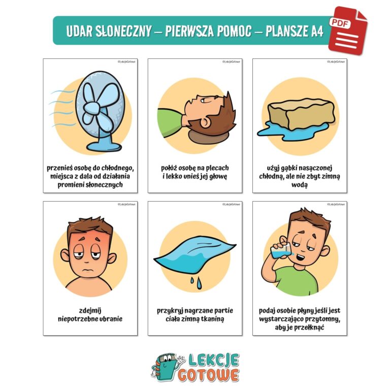 duży zestaw edukacyjny bezpieczne wakacje bezpieczeństwo dzieci pdf pomoce dydaktyczne