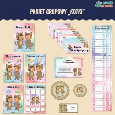 pakiet grupowy koty kotki