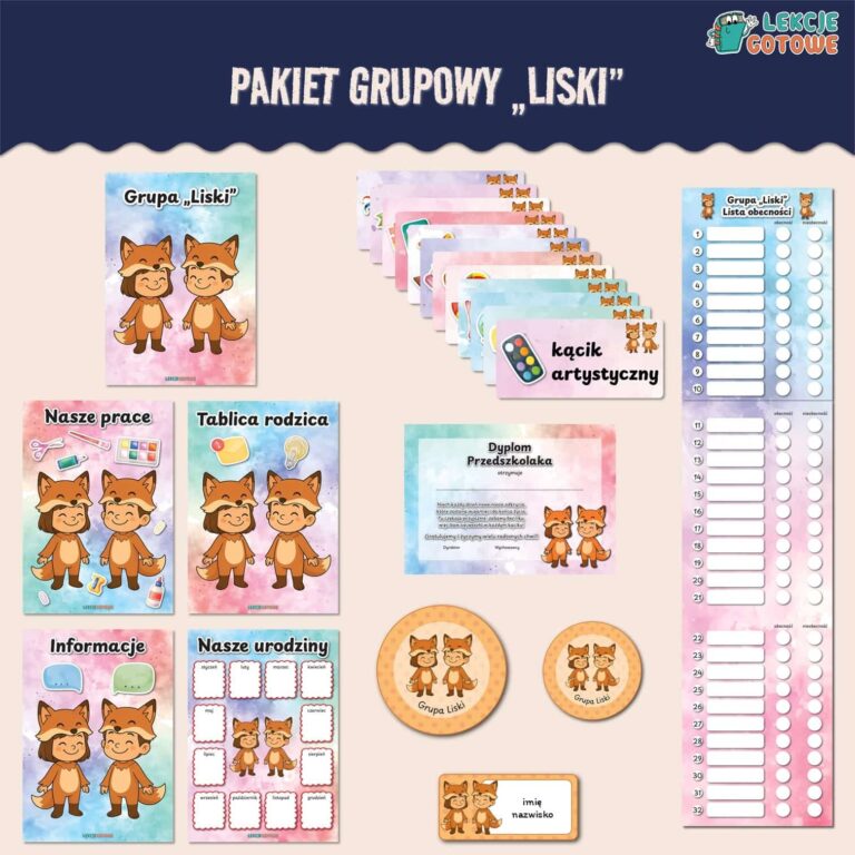pakiet grupowy lisy liski