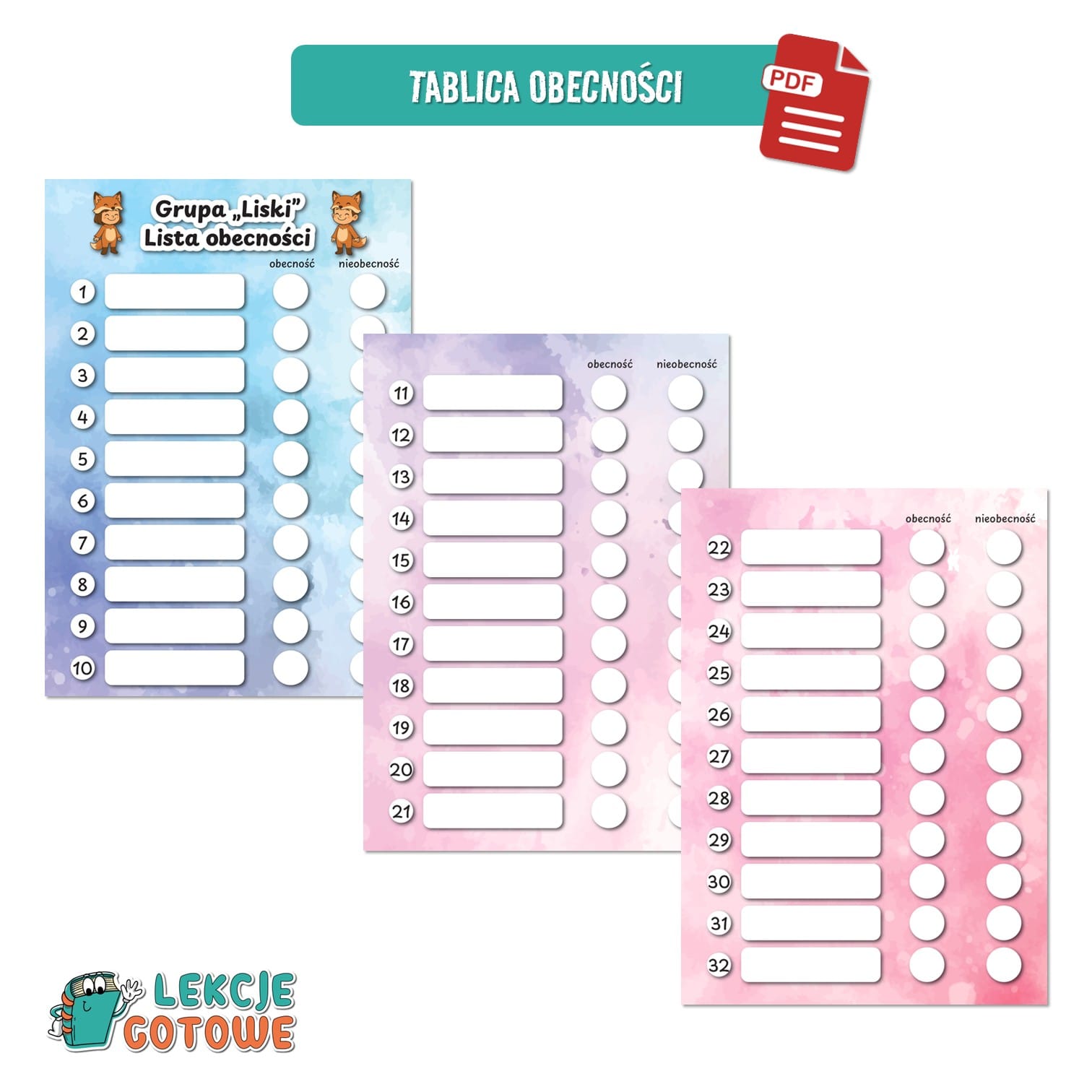 pakiet grupowy lisy liski