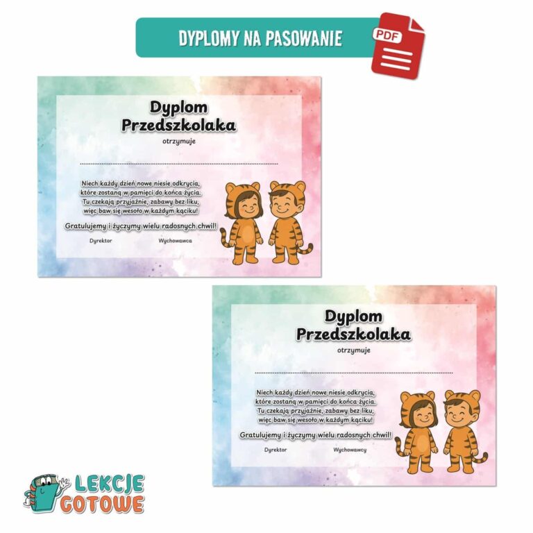 tygryski tygrysy pakiet grupowy przedszkole