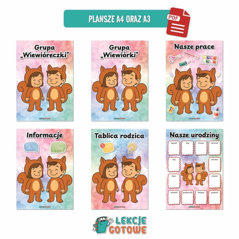 pakiet grupowy wiewiórki wiewióreczki