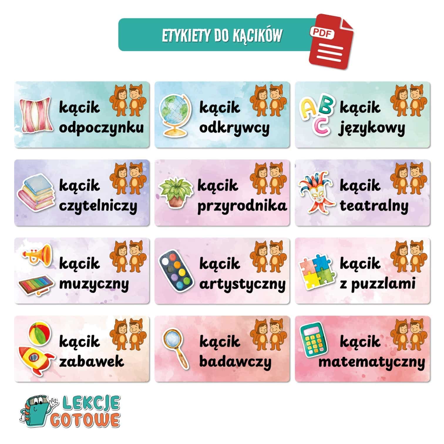 pakiet grupowy wiewiórki wiewióreczki