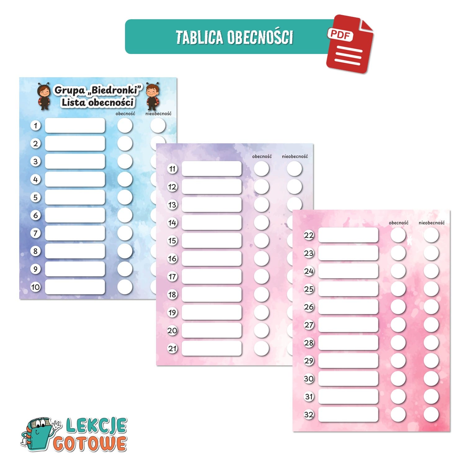 pakiet grupowy biedronki biedroneczki