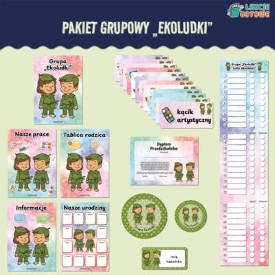 ekoludki leśne ludki pakiet grupowy przedszkole pdf do druku docx word