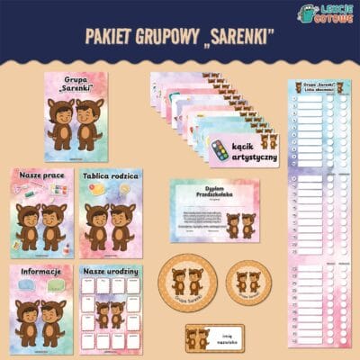 sarny sarenki pakiet grupowy przedszkole pdf do druku docx word