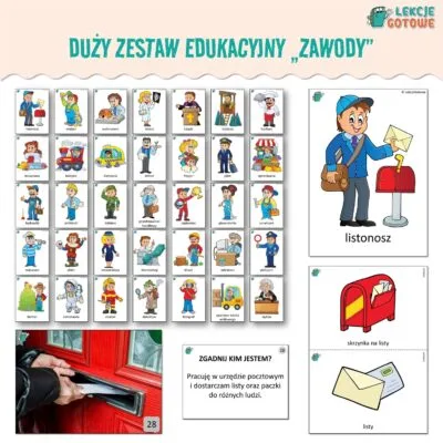 zawody duży pakiet edukacyjny pdf do druku plansze materiały edukacyjne dydaktyczne karty pracy kolorowanki