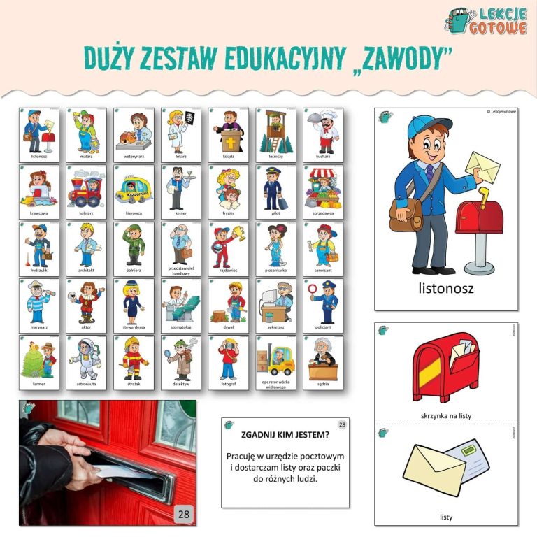 zawody duży pakiet edukacyjny pdf do druku plansze materiały edukacyjne dydaktyczne karty pracy kolorowanki