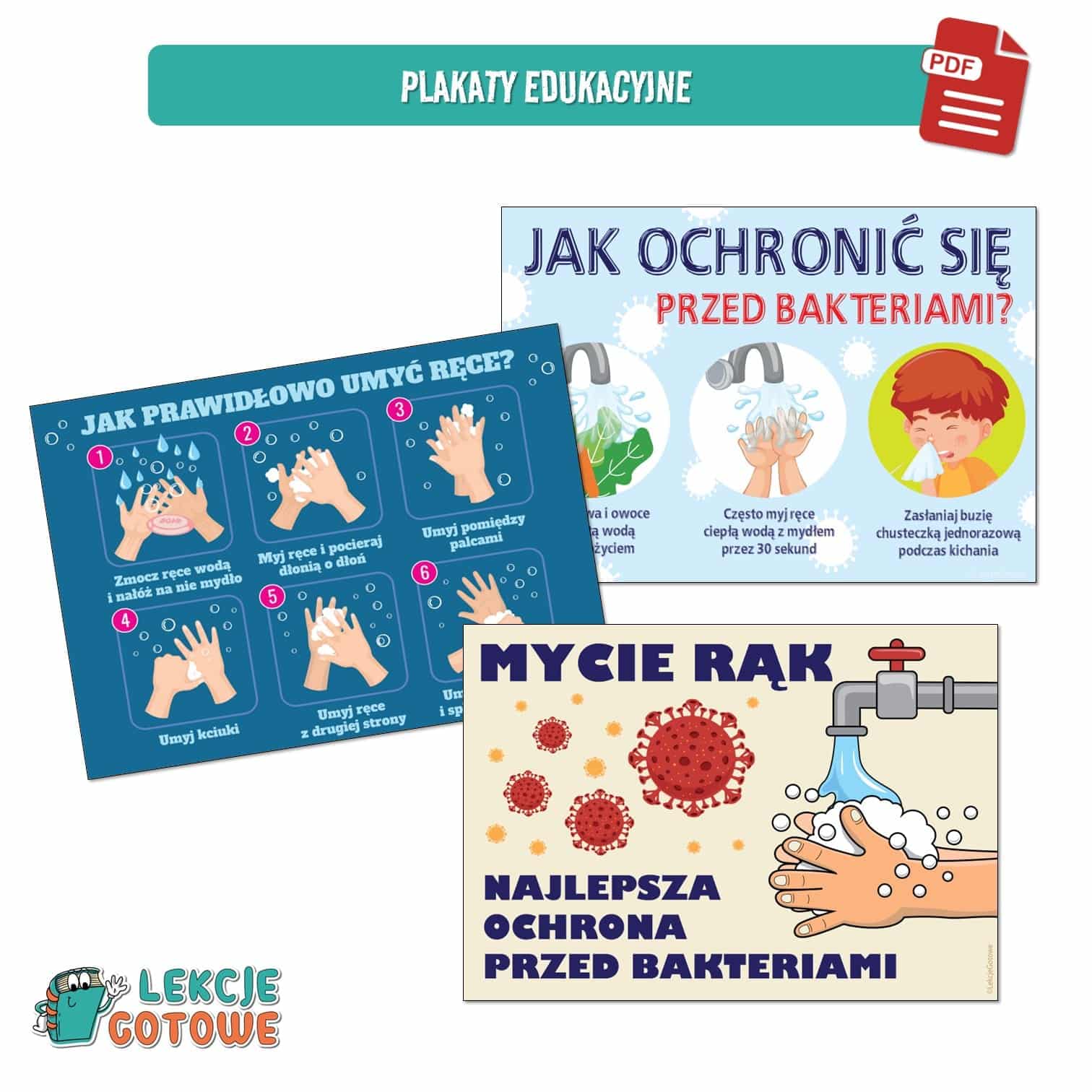 higiena osobista duży zestaw edukacyjny plansze ćwiczenia karty pracy do druku dzień zdrowia pdf