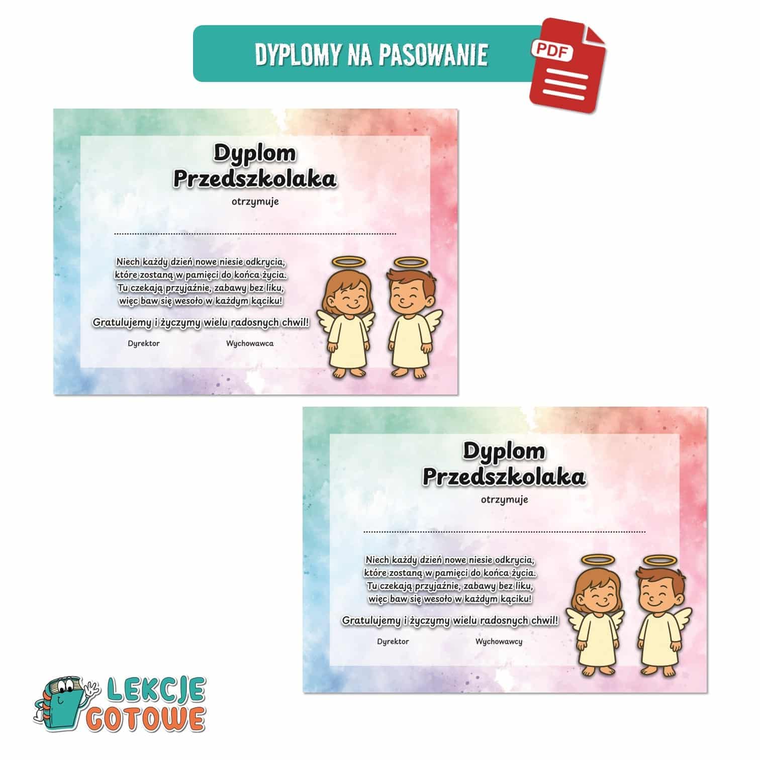 anioły aniołki pakiet grupowy przedszkole pdf do druku docx word