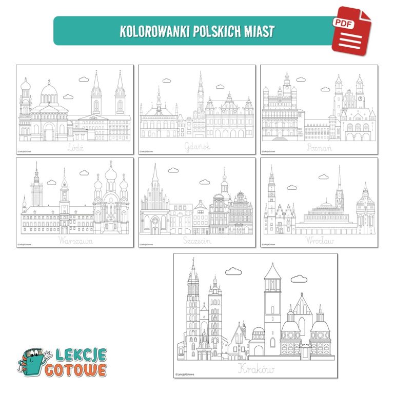 Polska duży zestaw edukacyjny plansze pomoce dydaktyczne karty pracy ćwiczenia kolorowanki dla dzieci pdf do druku