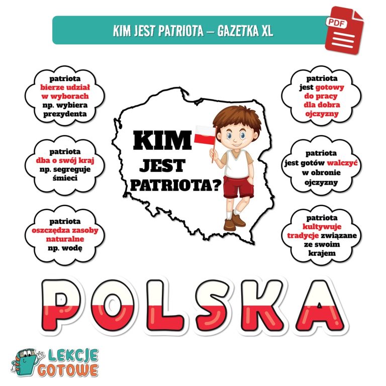 Polska duży zestaw edukacyjny plansze pomoce dydaktyczne karty pracy ćwiczenia kolorowanki dla dzieci pdf do druku