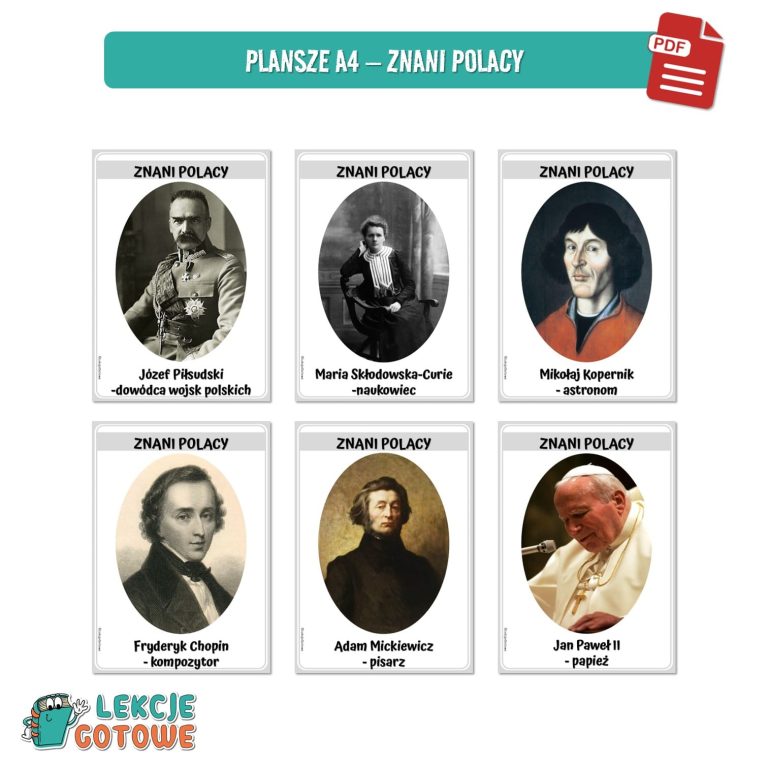 Polska duży zestaw edukacyjny plansze pomoce dydaktyczne karty pracy ćwiczenia kolorowanki dla dzieci pdf do druku