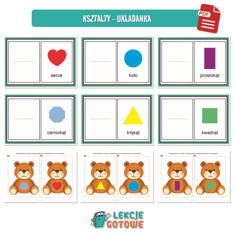 duży zestaw edukacyjny dzień pluszowego misia pdf karty pracy pomoce pdf materiały dydaktyczne plansze terapeutyczne ćwiczenia do druku