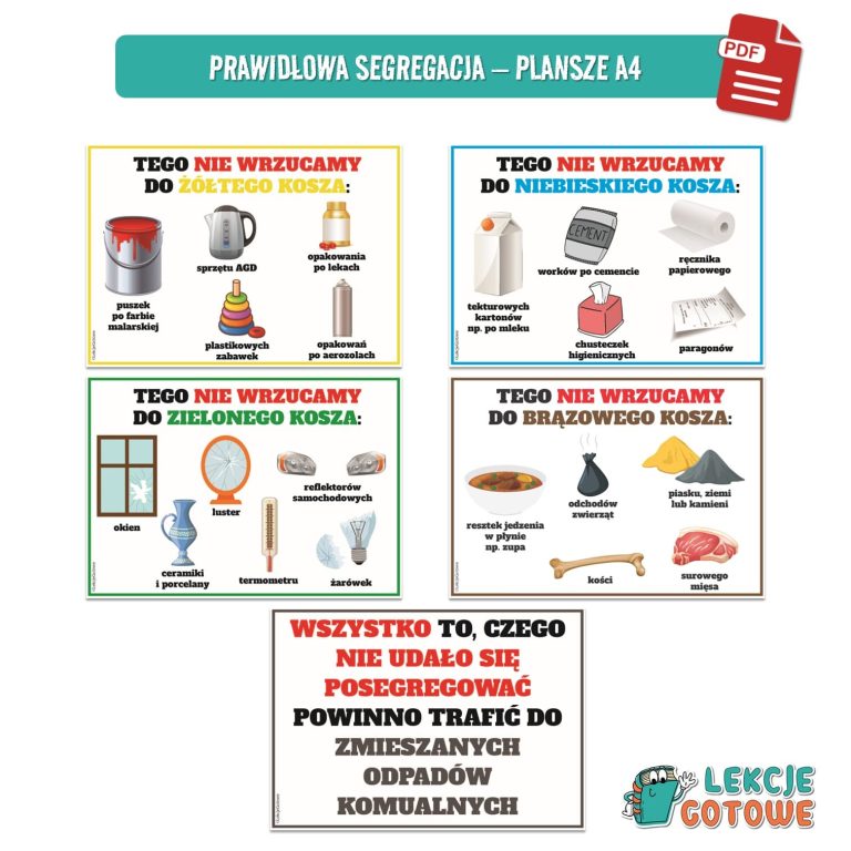 duży zestaw edukacyjny ekologia dzień ziemi przyroda do druku