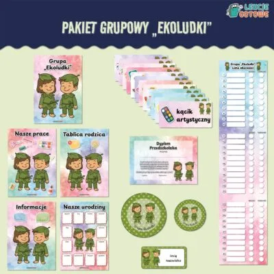 ekoludki leśne ludki pakiet grupowy przedszkole pdf do druku docx word