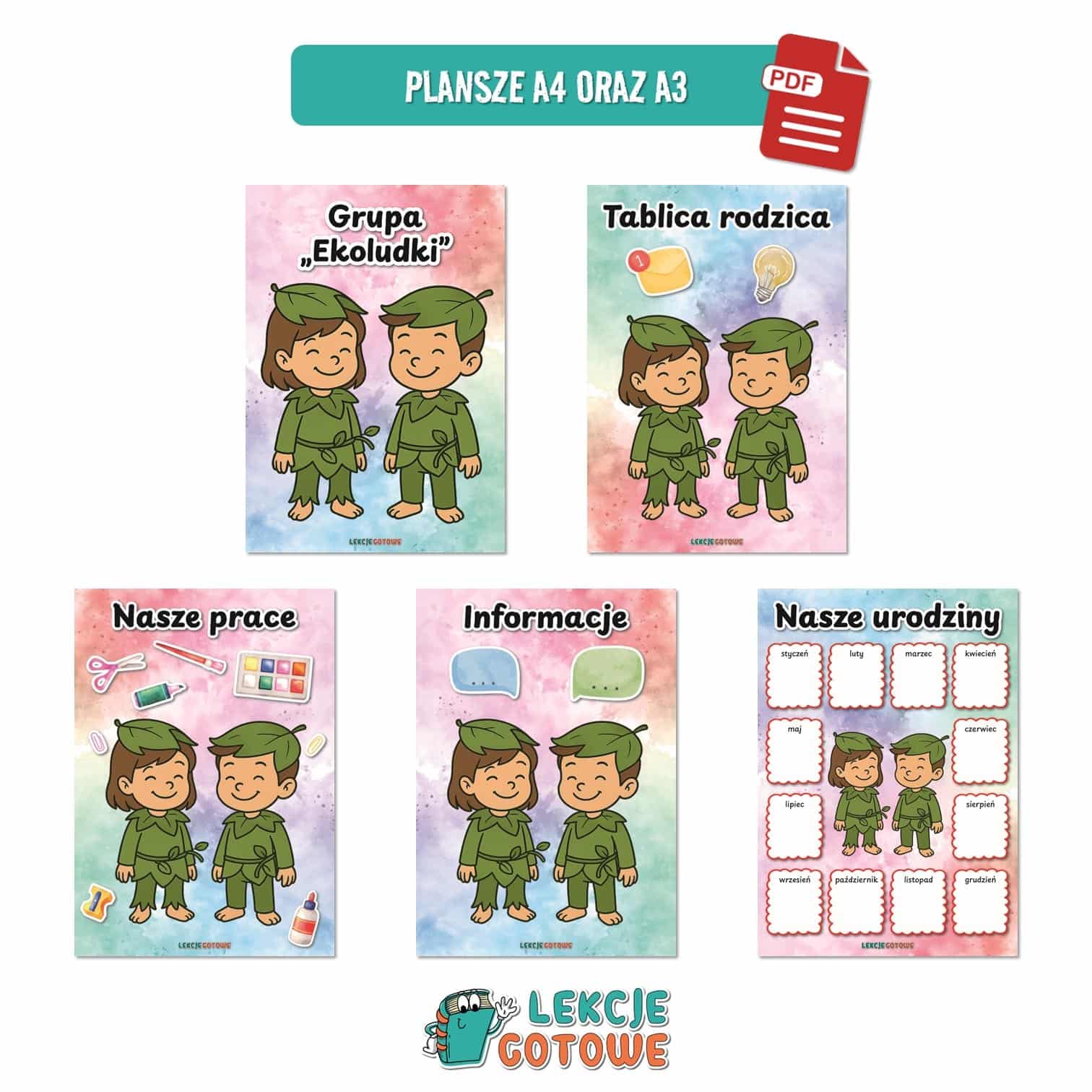 ekoludki leśne ludki pakiet grupowy przedszkole pdf do druku docx word