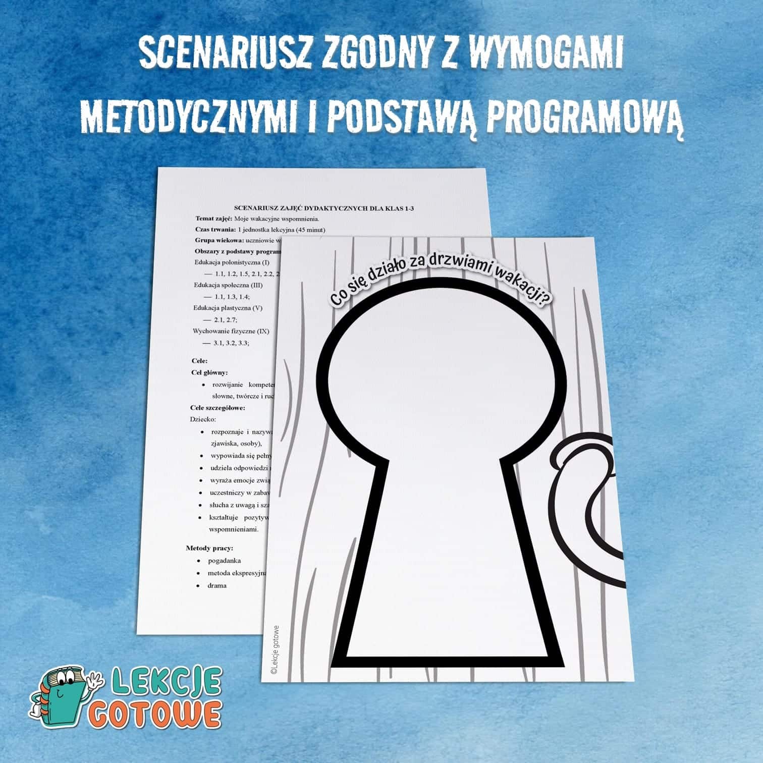gotowy scenariusz zajęć dydaktycznych edukacyjnych klasy 1-3 edukacja wczesnoszkolna pdf do druku pomoce dydaktyczne moje wakacyjne wspomnienia karty pracy