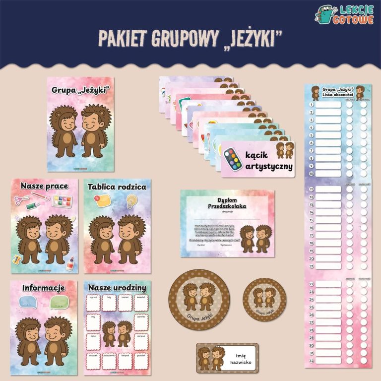 pakiet grupowy jeże jeżyki