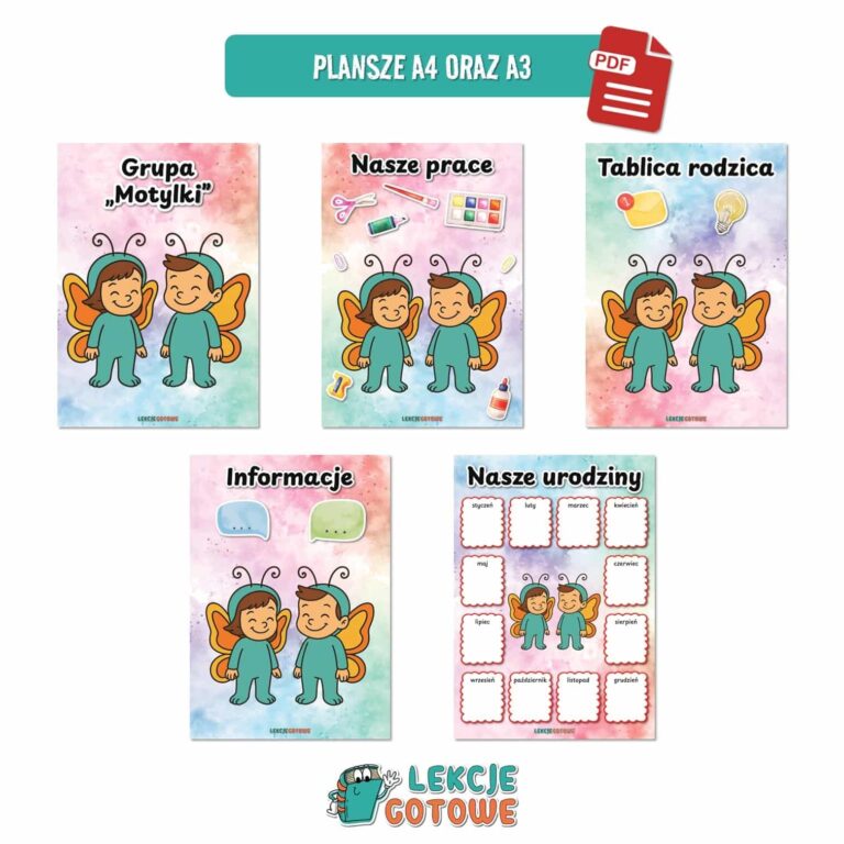 pakiet grupowy motyle motylki