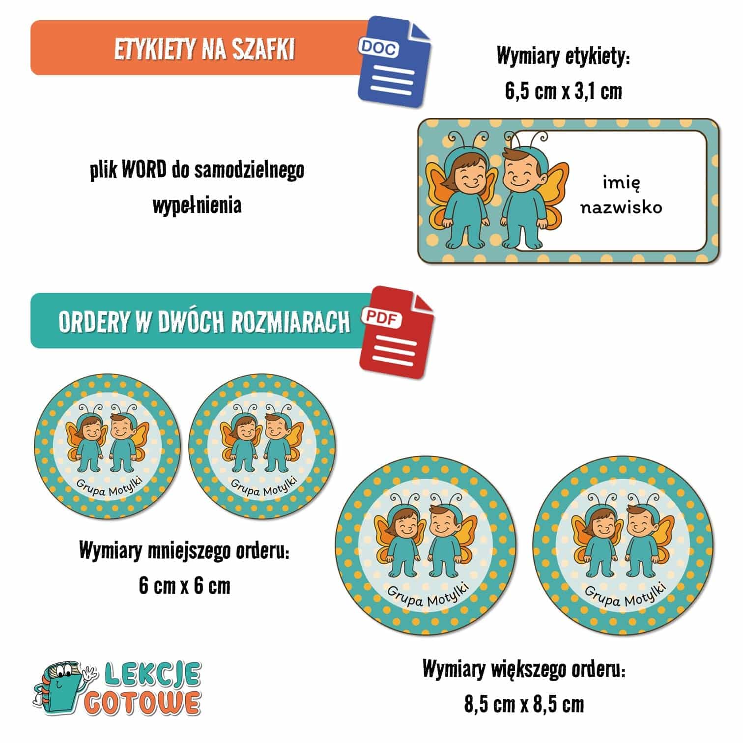 pakiet grupowy motyle motylki