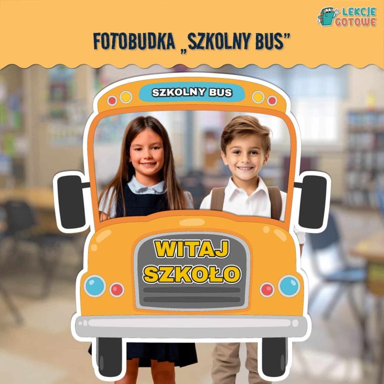 szkolny bus fotobudka pdf do druku rozpoczęcie roku szkolnego