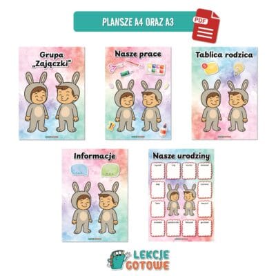 zające zajączki pakiet grupowy