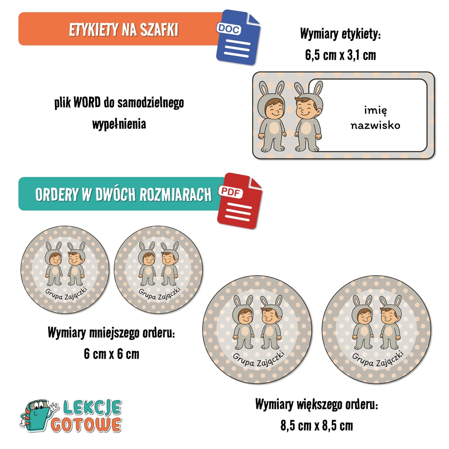 zające zajączki pakiet grupowy