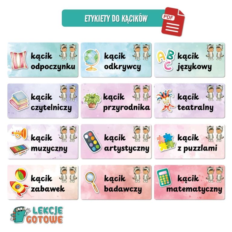 zeberki zebry pakiet grupowy przedszkole pdf do druku docx word