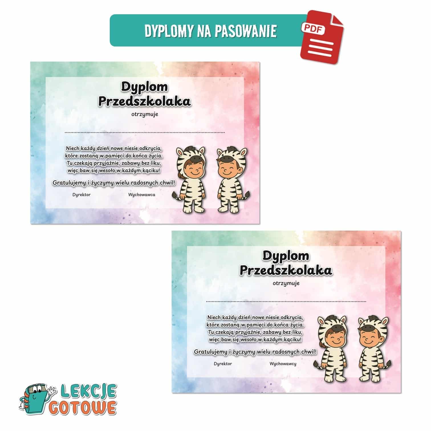 zeberki zebry pakiet grupowy przedszkole pdf do druku docx word