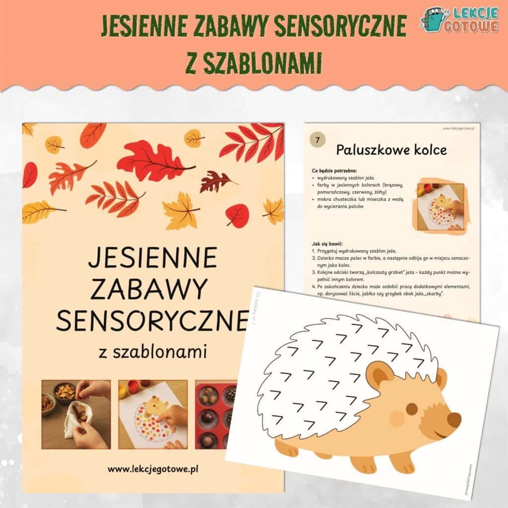 Jesienne zabawy sensoryczne • Pomysły i materiały do druku • Lekcje Gotowe