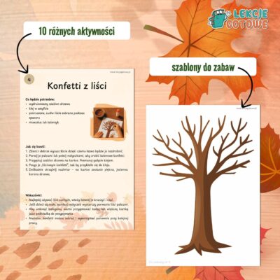 jesienne zabawy sensoryczne pomysły scenariusze zabawa integracja sensoryczna do druku karty pracy materiały edukacyjne