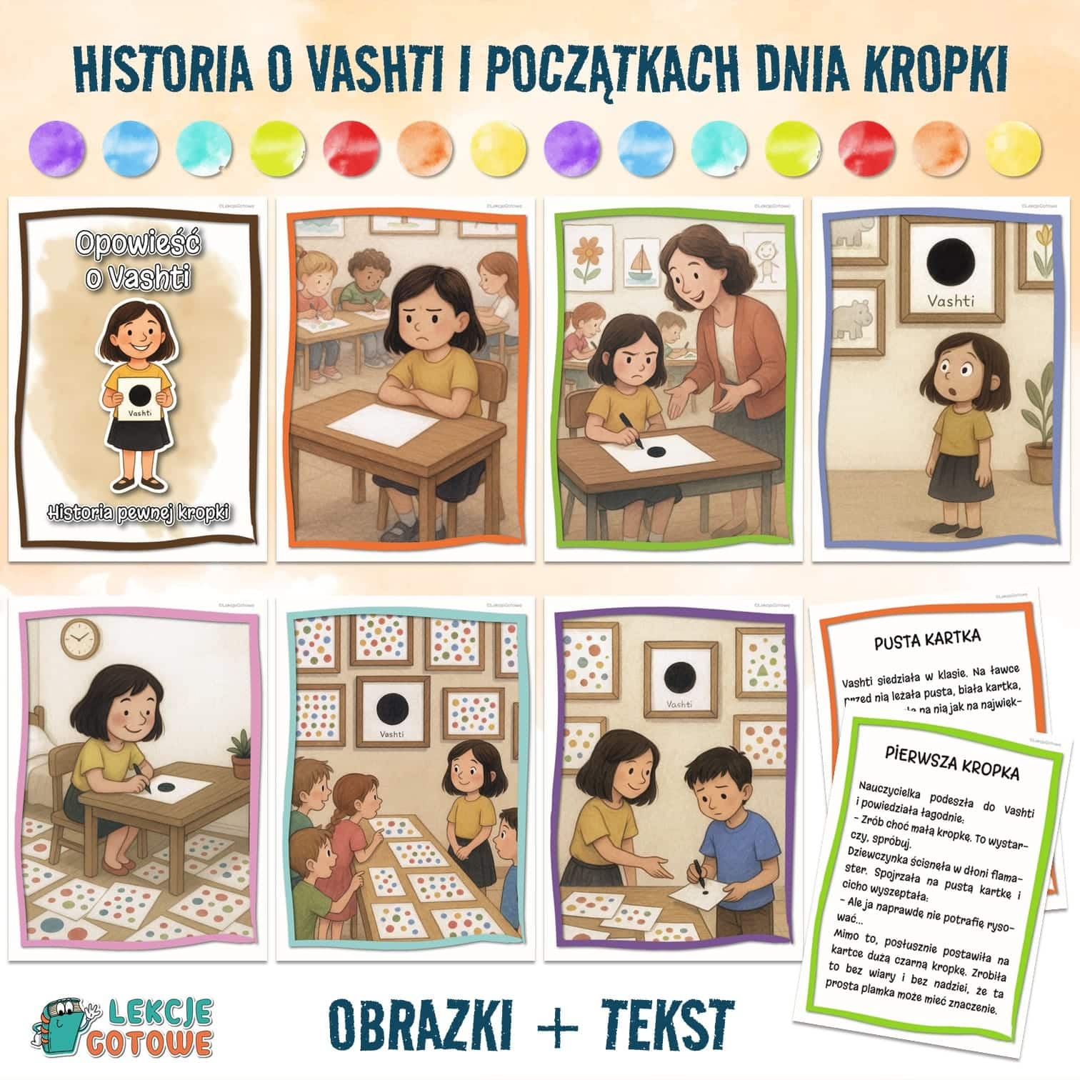 vashti dzień kropki 15 września wrzesień pomoce edukacyjne do druku za darmo do pobrania twinkl superkid materiały