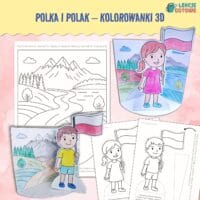polka i polak polska ojczyzna swieto niepodleglosci 3 maja uchwalenie konstytucji patriota do druku kolorowanki 3d pomysły karty pracy motoryka mała