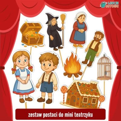 bajka w obrazkach jaś i małgosia dzień postaci z bajek pomysły teatrzyk