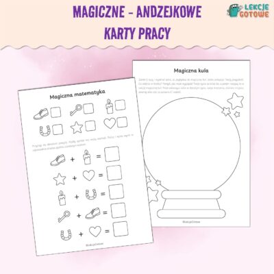magiczne andrzejkowe karty pracy