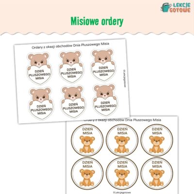 misiowe ordery na dzień pluszowego misia