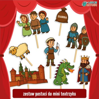 Legenda w obrazkach Smok Wawelski święto niepodległości święta narodowe polska bajki pomysły teatrzyk ilustracje
