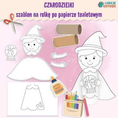 czarodziejki szablon na rolkę po papierze toaletowym