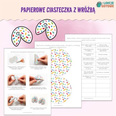 papierowe ciasteczka z wróżbą