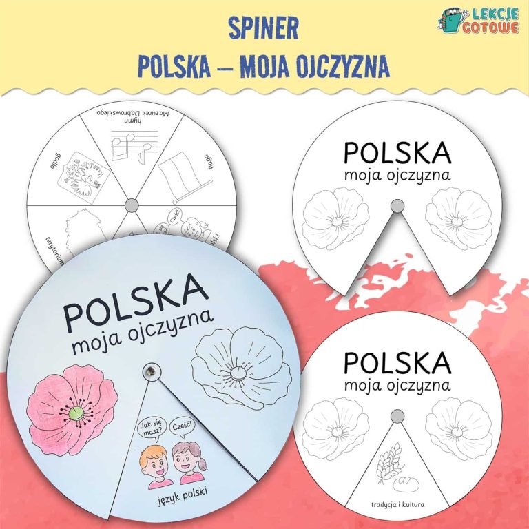 spiner polska moja ojczyzna święto niepodległości 3 maja kolorowanki wycinanki