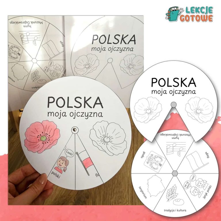 spiner polska moja ojczyzna święto niepodległości 3 maja kolorowanki wycinanki