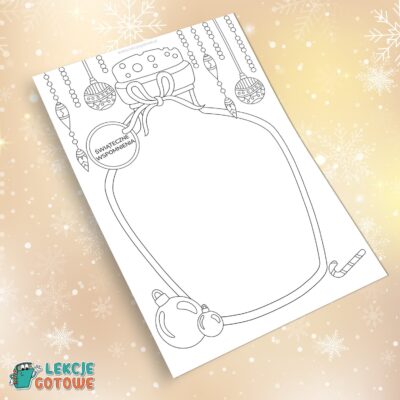 Świąteczny słoik wspomnień karta pracy boże narodzenie święta pomysły ćwiczenia scenariusz pdf do druku pomoce edukacyjne