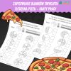 zjedzona pizza zapisywanie ułamków zwykłych ułamki do druku karty pracy matematyka pdf
