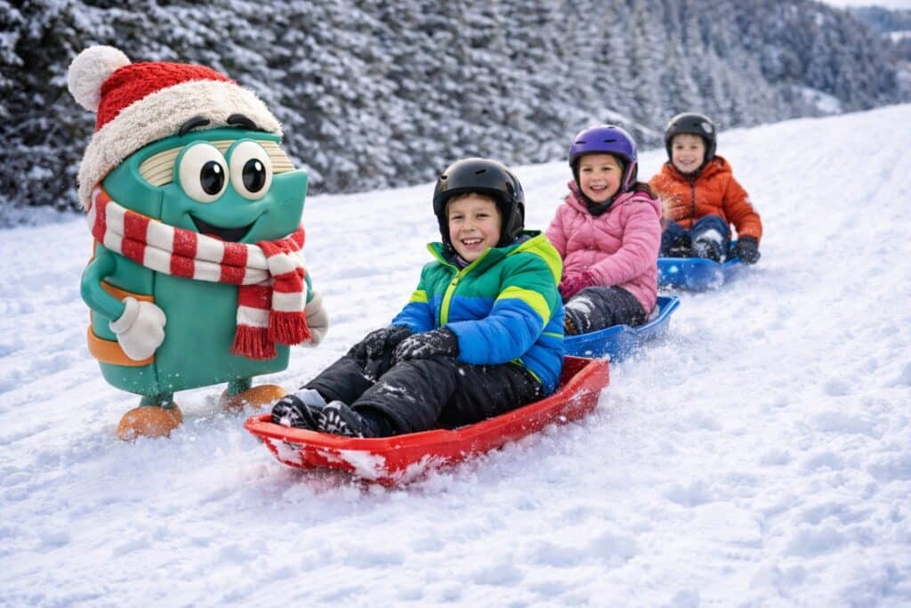 Zasady bezpiecznej jazdy na sankach i jabłuszkach