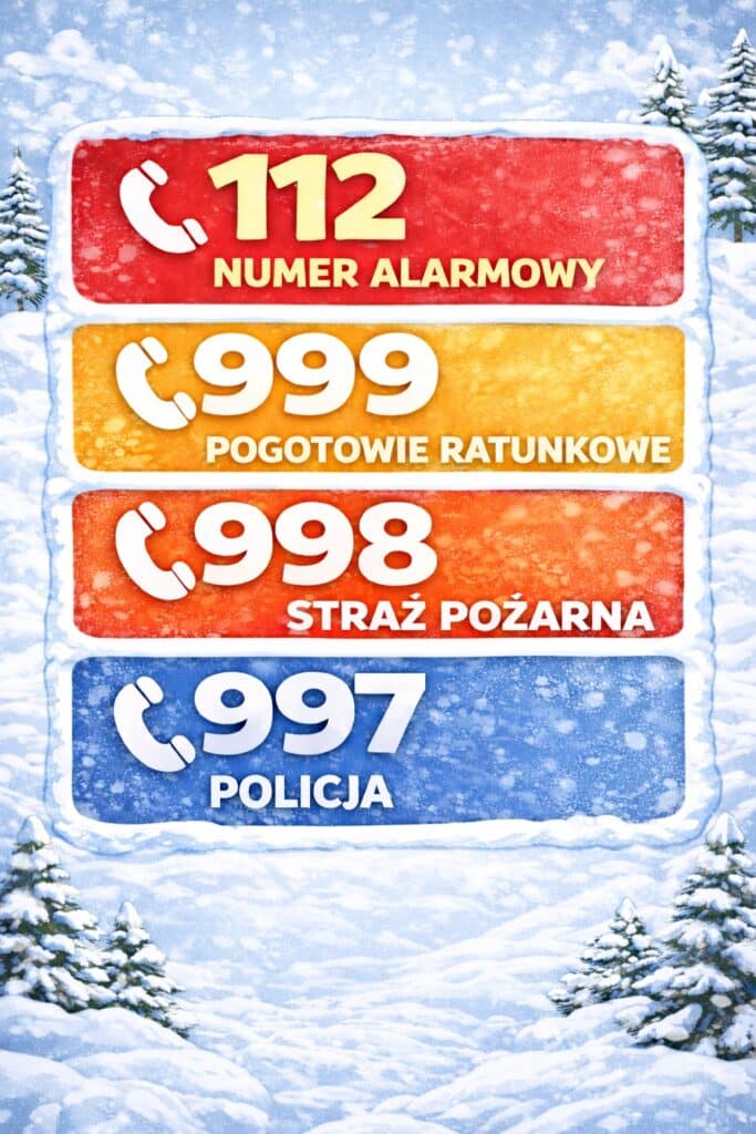 numery alarmowe - bezpieczeństwo