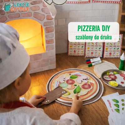 pizzeria dzień pizzy zestaw do zabawy tematycznej odgrywanie ról pomysły zabawa diy do druku pdf