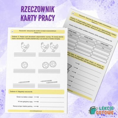 części mowy edukacja polonistyczna rzeczownik karty pracy pdf do druku zadania ćwiczenia dla dzieci klasa 2 3 nauczanie zintegrowane język polski